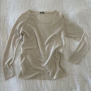 J. Crew Cream Linen Sweater M